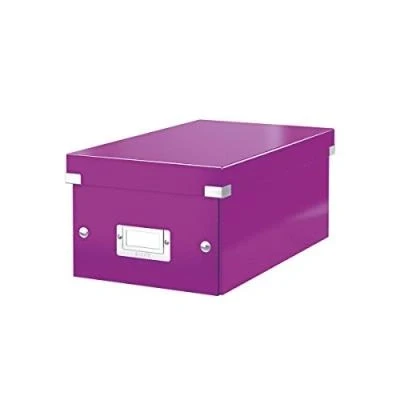 Image de Boîte de rangement Leitz Click &amp; Store WOW, format DVD Violet