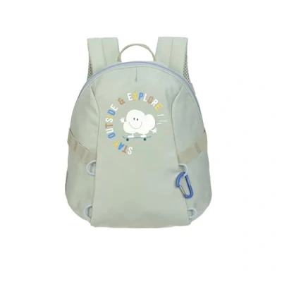 Image de LÄSSIG Petit sac à dos pour enfant avec sangle de poitrine, 20 x 9,5 24 cm, 3,5 l, Cloud Light Kaki, Moderne