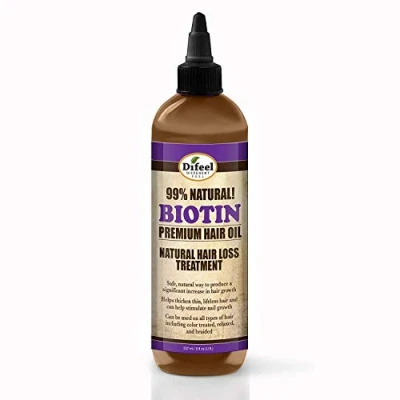 Afbeelding van Difeel 99% Natural Premium Hair Oil Biotine olie Volumizing and Thickening 237 milliliter
