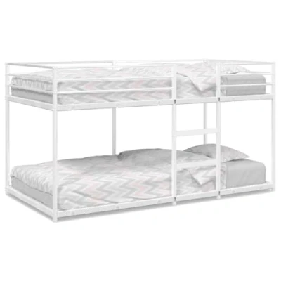 Afbeelding van vidaXL Stapelbed zonder matras 90x190 cm staal wit