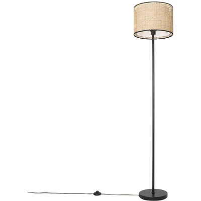 Afbeelding van QAZQA kata Landelijke Vloerlamp Staande Lamp 1 lichts H 165 cm Naturel Woonkamer Slaapkamer Keuken