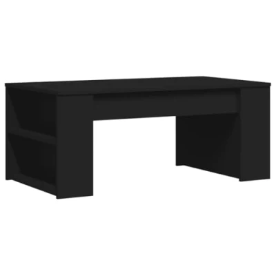 Image de vidaXL Table basse noir 102x55x42 cm bois d&#039;ingénierie810918