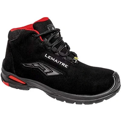 Afbeelding van Lemaitre RILHS30NR 41 Riley High S3 SRC veiligheidsschoenen maximaal ademend vermogen gewatteerde hak antistatisch (kleur: zwart) maat: