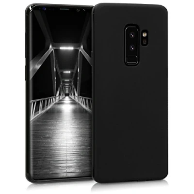 Afbeelding van kwmobile telefoonhoesje geschikt voor Samsung Galaxy S9 Plus Hoesje smartphone Back cover in mat zwart