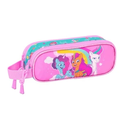 Afbeelding van Pennenetui met 2 vakken My Little Pony Magic Roze Turkoois 21 x 8 6 cm