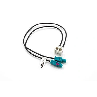 Afbeelding van vhbw Fakra dubbele adapter (B) geschikt voor Audi/VW RNS 2, 310, RNS310, RNS510 en