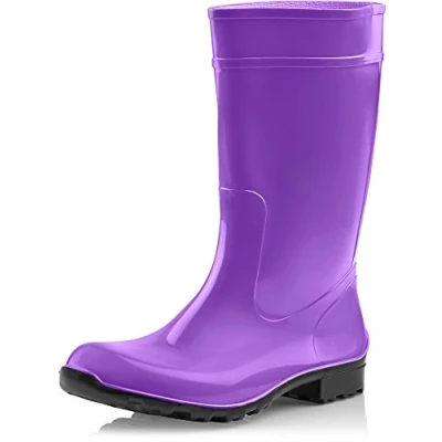 Afbeelding van Ladeheid LA 967 rubberlaarzen voor dames., Paars/Zwart