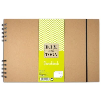 Image de Sketchbook Kraft Spirales 80 Pages 30x20 cm Draeger Paris