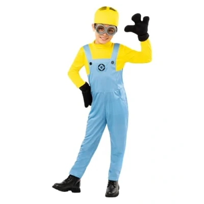 Afbeelding van Funidelia Minions Dave kostuum voor meisjes en jongens, cartoons, Minions, films bioscoop, kinderkostuum accessoires Halloween, carnaval feesten. Maat 7 9 jaar