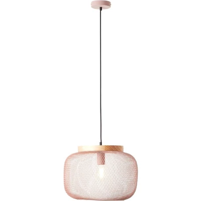 Afbeelding van Brilliant Giada hanglamp 3 vlammig veelkleurig/hout metaal/hout 3x A60, E27, 40 W, geschikt voor normale lamp (niet inbegrepen)