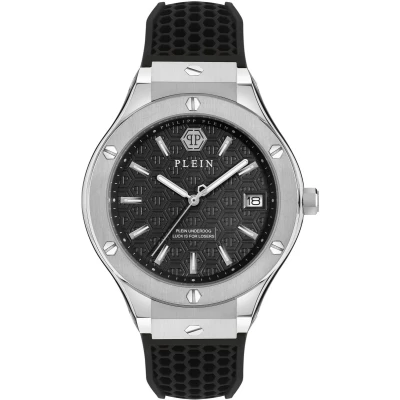 Afbeelding van Philipp Plein Underdog PWUFA0125 Horloge Siliconen Zwart Ø 44 mm