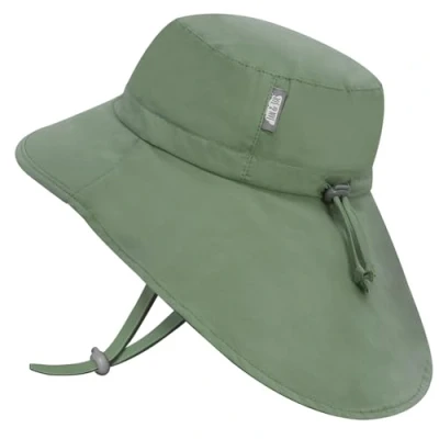 Afbeelding van Jan &amp; Jul Zonnehoed met emmer voor jongens, uv bescherming 50+ UPF, juniper groen