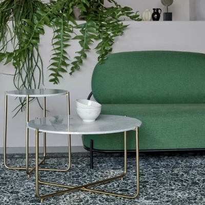 Afbeelding van Torsby salontafel marmer wit