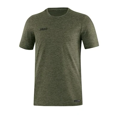 Afbeelding van T shirt Premium Basics Kaki gemeleerd / S