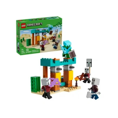 Afbeelding van LEGO Minecraft de Illagers in woestijn gamingset voor kinderen 21267