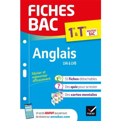 Image de Fiches Bac Anglais 1re/Tle 2025