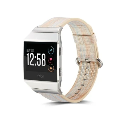 Afbeelding van Fitbit Ionic TPU bandje Zalm / Wit One size Horlogebandje