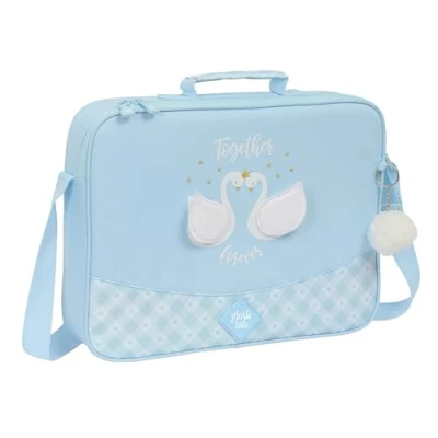 Afbeelding van Schooltas Glow Lab Cisnes Licht Blauw 38 x 28 6 cm