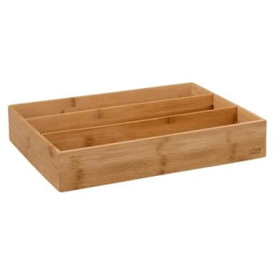 Afbeelding van Five® Bamboe keukengereihouder lade 189607 Sorteervakken