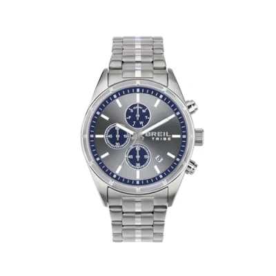 Afbeelding van Breil Captain Horloge, Heren, Maat: One Size, Acciaio grigio blu