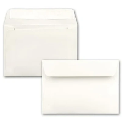Afbeelding van enveloppen Nieuwser DIN C6 162 x 114 mm 100 natuurlijk wit
