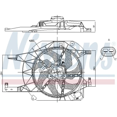 Afbeelding van Nissens Ventilatorwiel motorkoeling 85883