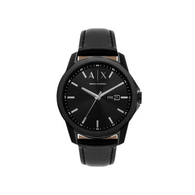 Afbeelding van Armani Exchange heren Horloge en armband giftset AX7147SET in de kleur Zwart