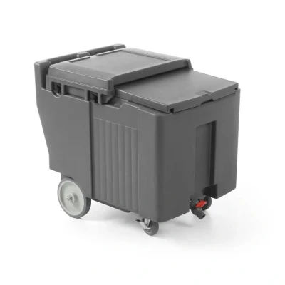 Afbeelding van Hendi Geïsoleerde ijscontainer 110 L, HDPE (Hoge dichtheid Polyethyleen), Zwart, 80(b)x58,5(d)x74,5(h)cm, 877883