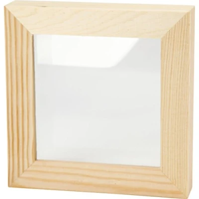 Afbeelding van Creative Houten Fotolijst 3d Dubbel Glas 12,3 X Cm