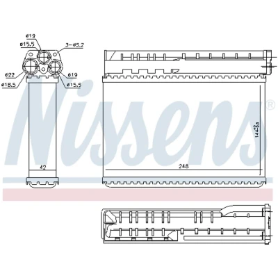 Afbeelding van Nissens Kachelradiateur 70512