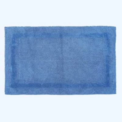 Afbeelding van Homescapes XXL badmat blauw 70x120 cm gemaakt van 100% katoen