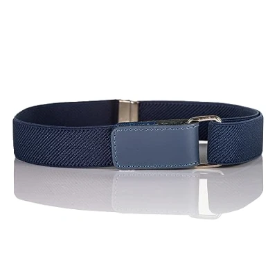 Afbeelding van Olata Kinderriem, elastisch, verstelbaar met gespen en haken, 0 15 jaar, Donkerblauw