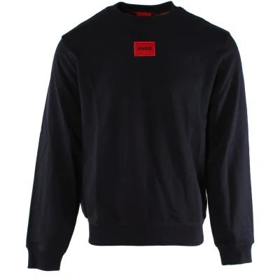 Afbeelding van HUGO BOSS heren Diragol sweater met logo in de kleur Donkerblauw, maat: S