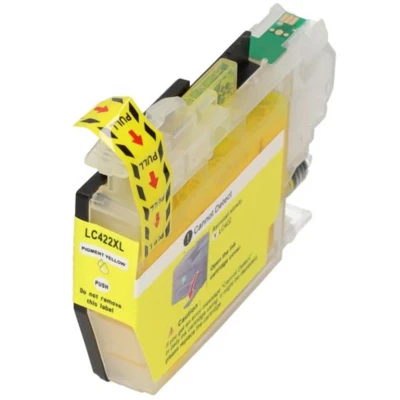 Afbeelding van Huismerk Brother LC 422XLY Inktcartridge Geel Hoge capaciteit