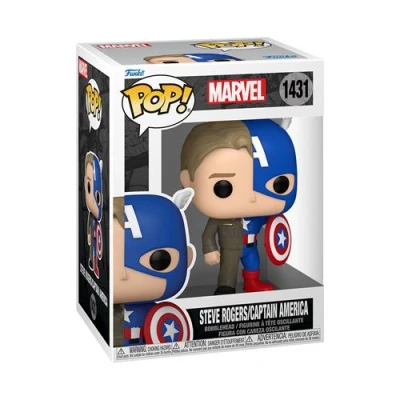 Image de Figurine Funko Pop Marvel Split Captain America Steve Rogers