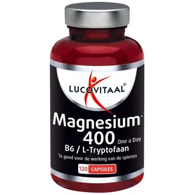 Afbeelding van Stapel tot 60% korting Lucovitaal Magnesium 400mg B6 / L Tryptofaan 120 capsules