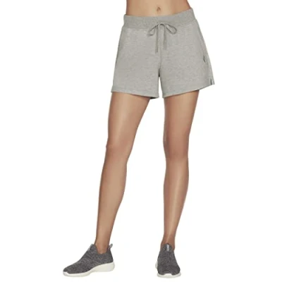 Afbeelding van Skechers Getaway Short W2SH33 LTGY, Vrouwen, Grijs, Shorts, maat: M