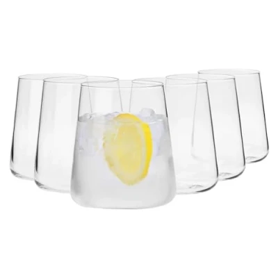 Afbeelding van KROSNO Water Sap Drinkglazen Set van 6 380 ML Avant Garde Collectie Kristalglas Perfect voor Thuis, Restaurants en Feesten Vaatwasser Veilig