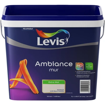 Afbeelding van Levis Ambiance muurverf extra mat 5l schelpwit