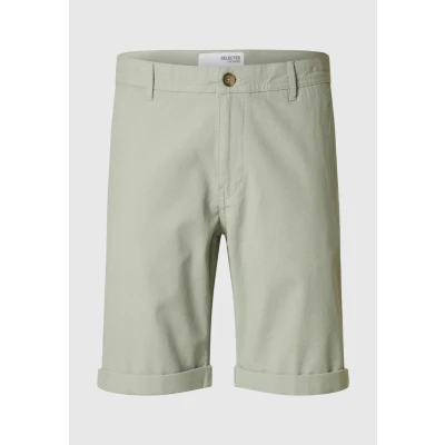 Afbeelding van Selected Homme Luton FLEX NOOS Shorts, Heren, Maat: Small, Iceberg green detailw oatmeal