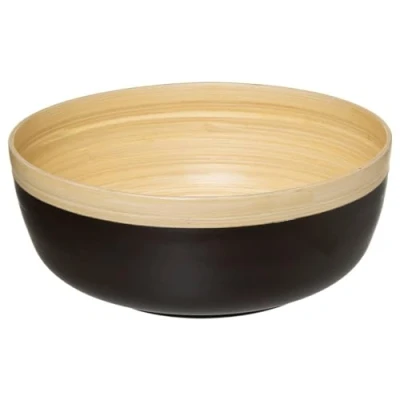 Afbeelding van Secret de Gourmet Slakom/voedsel serveerschaal bamboe D30/H12 cm