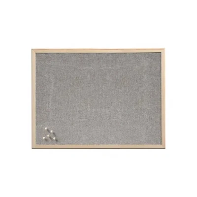 Afbeelding van Zeller prikbord textiel lichtgrijs 40 x 60 cm incl. punaises