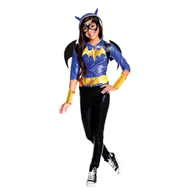 Afbeelding van Deluxe Superhero Girls Batgirl kostuum voor meisjes Verkleedkleding 110/116