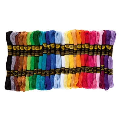 Image de Folia fil à broder assortiment (52 pièces)