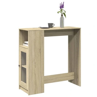 Afbeelding van vidaXL Bartafel met rekken 101x40x103,5 cm hout sonoma eikenkleur