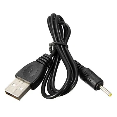 Afbeelding van Akyga USB laadkabel DC stekker 2,5 mm 0.80 m Zwart AK 02