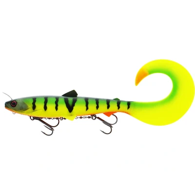 Afbeelding van Westin Bullteez Curltail Inline 33cm (230g) Sinking Softbait Tiger Perch Shad