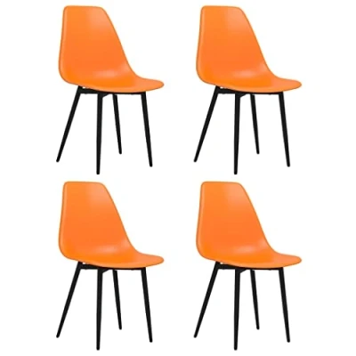 Image de vidaXL Chaises à manger lot de 4 orange PP338061