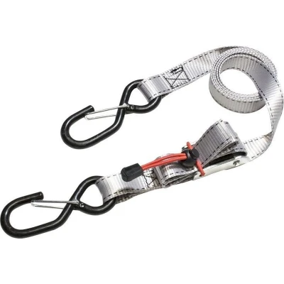 Afbeelding van MasterLock Spanband set met S haak grijs 1,8m