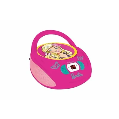 Afbeelding van Lexibook Barbie Gettoblaster CD speler, microfoon meegeleverd, AUX IN aasluiting, Werk met AC of werkt op batterijen, Roze, RCD108BB_10